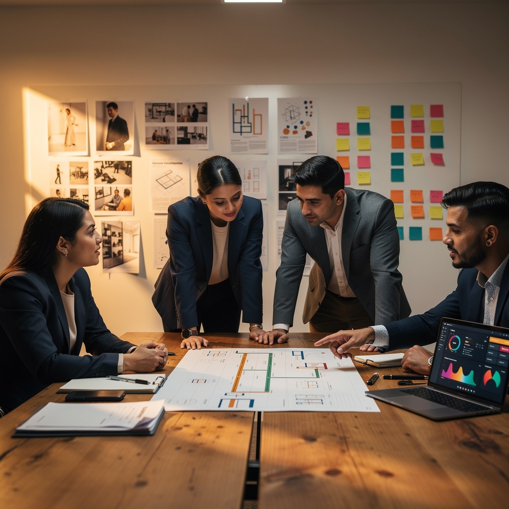 Equipo colaborando en proyectos de innovación